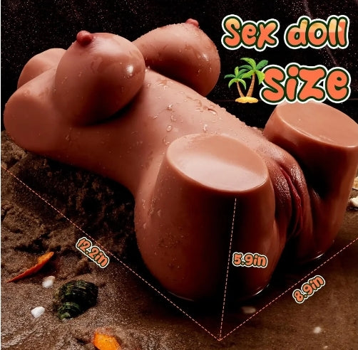 MUÑECA DE MASTURBACIÓN MASCULINA DE CHOCOLATE DE 4 KG DE MS BLANKA DE FREAKY ROMANCE