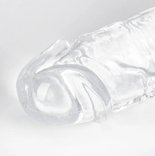 CLEAR DOUBLE ENDED DILDO BY FREAKY ROMANCE