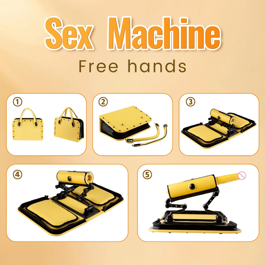 PORTABLE LEATHER BAG SEX MACHINE BY FREAKY ROMANCE