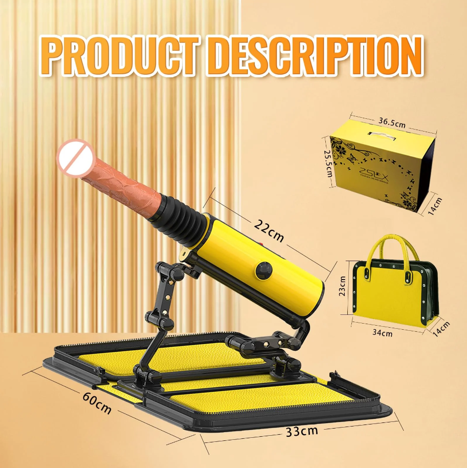 PORTABLE LEATHER BAG SEX MACHINE BY FREAKY ROMANCE
