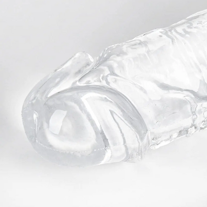 CLEAR DOUBLE ENDED DILDO BY FREAKY ROMANCE